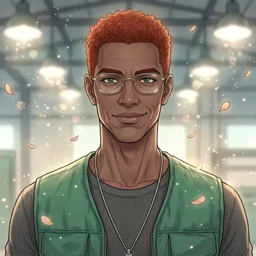 Retrato de Caio Gouveia, um personagem de AI