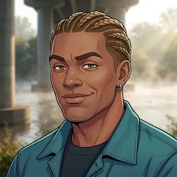 Retrato de Callum Maddox, um personagem de AI