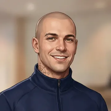 Portrait of Candido Neto, an AI character