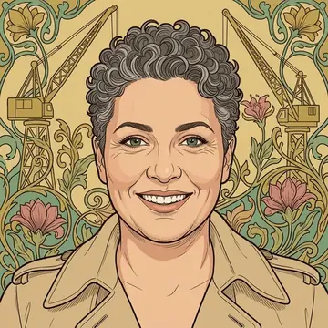 Ritratto di Carina Riva, un personaggio AI