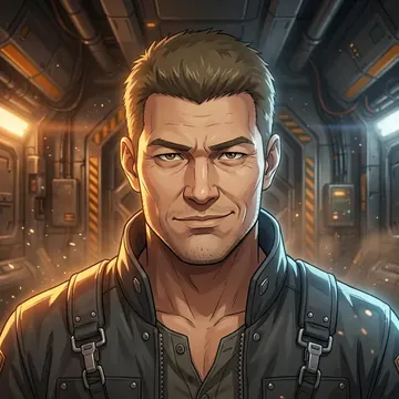 Ritratto di Cassiel Harlow-Kim, un personaggio AI