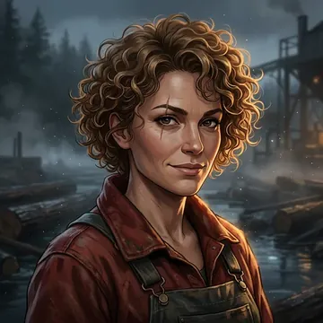 Bir AI karakteri olan Celeste Hathaway portresi