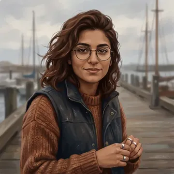 Portrait of Célestine Beauchamp, an AI character