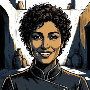 Portrait of Chaman Sardor, an AI character