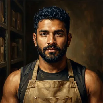 Porträt von Chandan Dhankar, einem AI-Charakter