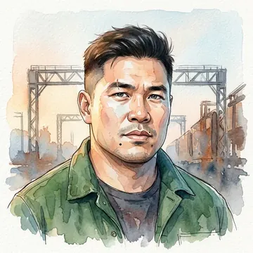 Portrait of Chinh Manh, an AI character