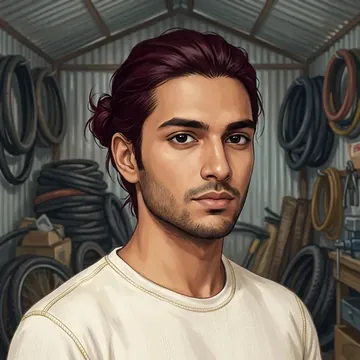 Porträt von Chirag Varma, einem AI-Charakter