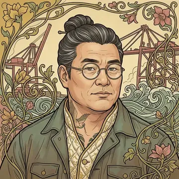 Portrait of Choi-sang-woo Chung, an AI character