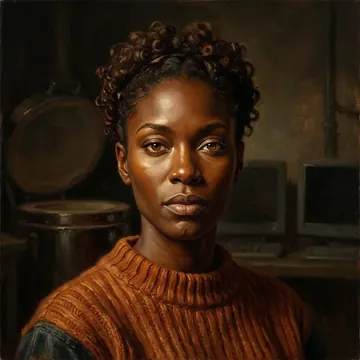 Portret postaci AI o imieniu Claudy Montague