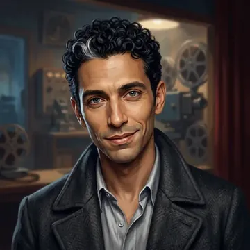 Portrait of Corin Higginbotham, an AI character