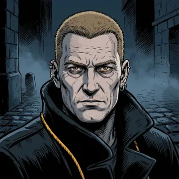 Ritratto di Cove Lichenstone, un personaggio AI