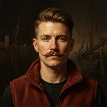 Portrait of Dagobert Buehler, an AI character