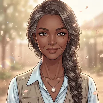 Portrait of Damilola Sylla, an AI character