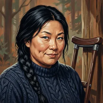 Portrait of Dan-bi Pang, an AI character