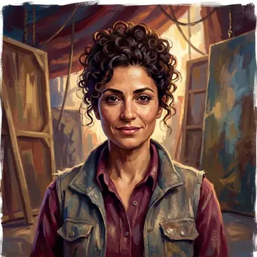 Portret postaci AI o imieniu Dania Bazzi
