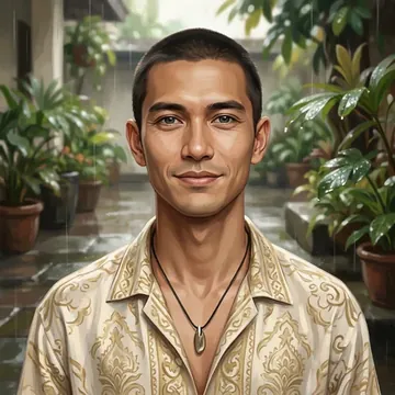 Chân dung của Danu Rasyid, một nhân vật AI