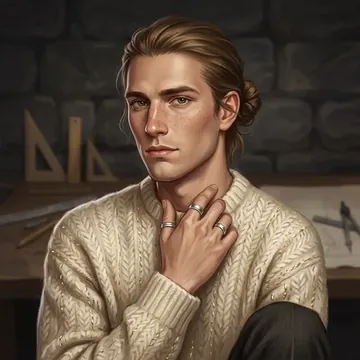 Retrato de Darko Korais, un personaje AI