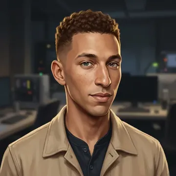 Portret postaci AI o imieniu Dashiell Graves