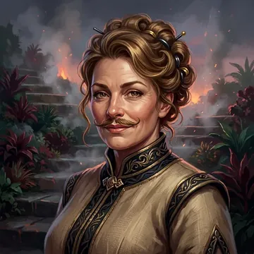 Portrait of Dazhbina Pleskiv, an AI character