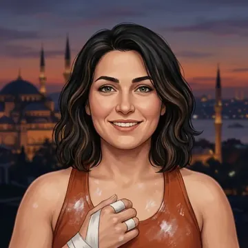 Portrait of Delal Novruz, an AI character