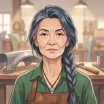 Retrato de Delima Saputra, um personagem de AI