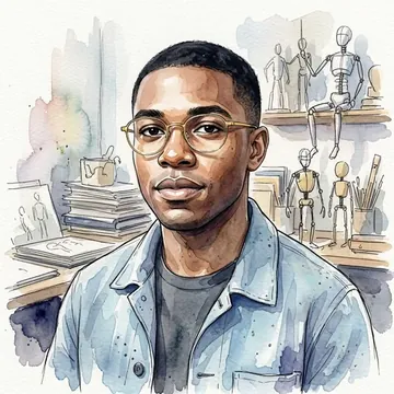 Portrait of Denzel Curran, an AI character