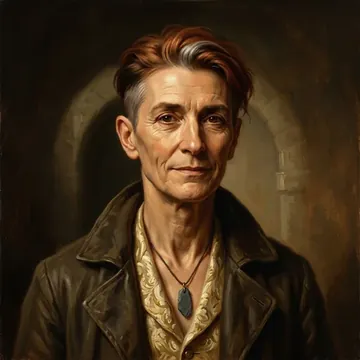 Portrait of Deonaid Gilmour, an AI character