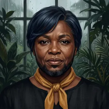 Portrait of Deqa Mabaso, an AI character
