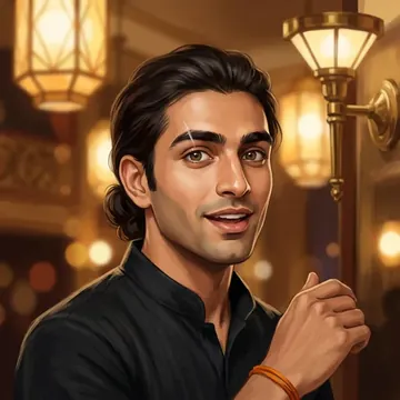 Retrato de Devraj Bedi, un personaje AI