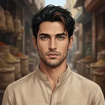 Portrait of Devraj Sarwan, an AI character