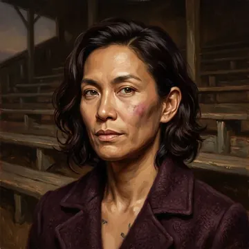 Retrato de Dew Khamphou, um personagem de AI