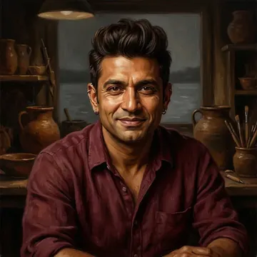 Portrait of Dhruv Jain, an AI character