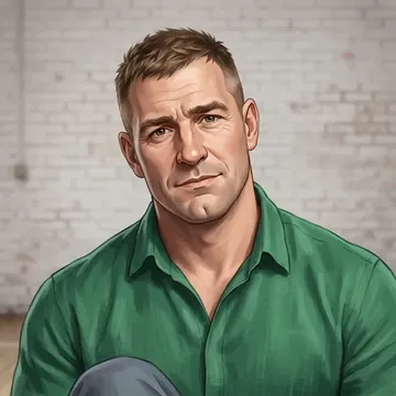 Bir AI karakteri olan Donal Cahill portresi