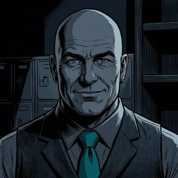 Retrato de Donovan Dijkstra, un personaje AI