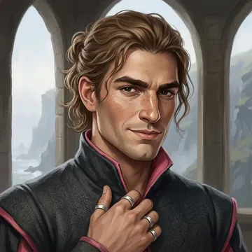 Portrait of Drokk Burk, an AI character