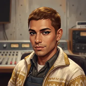 Portrait of Eamon Whittington, an AI character