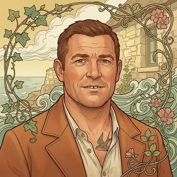 Portrait of Eirian Gowdie, an AI character