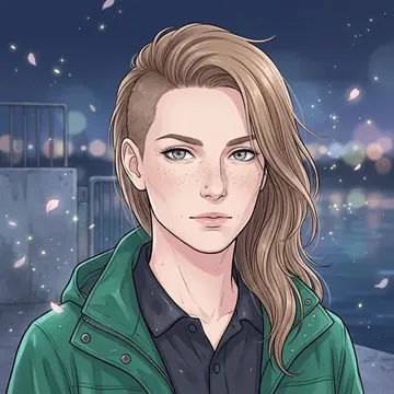 Portrait of Elen Rowan, an AI character