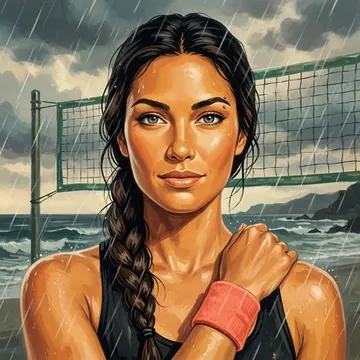 Portrait of Eleni Henare, an AI character