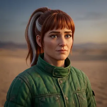 Portrait of Elestren Silva-Kovacs, an AI character