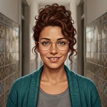 Retrato de Elisa Hortêncio, un personaje AI
