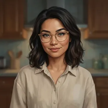 Portrait of Elna Claravall, an AI character