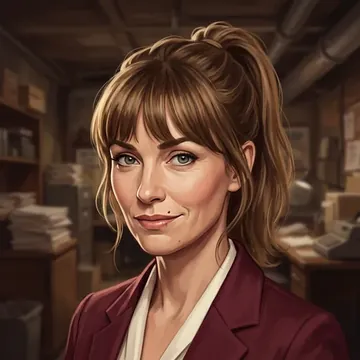 Portrait of Emlyn Pritchard, an AI character