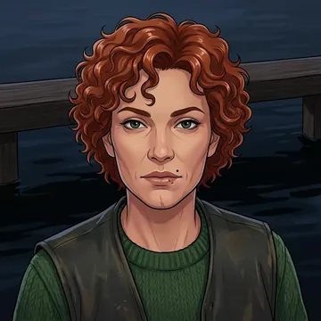 Portrait of Emmeline Cleary, an AI character