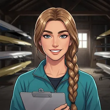 Retrato de Estelle Barratt, un personaje AI