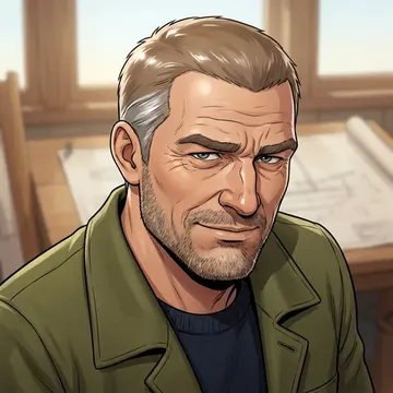 Portrait of Fabian Fletcher, an AI character