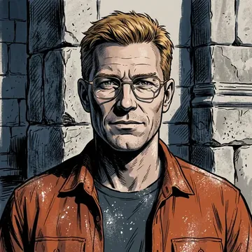 Portrait of Fabien Koffi, an AI character