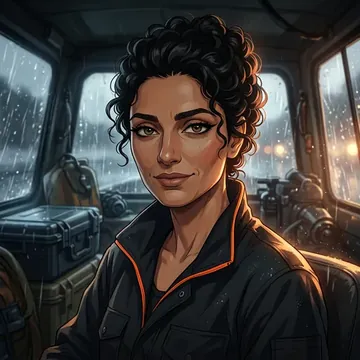 Portrait of Fareeha Gajamer, an AI character