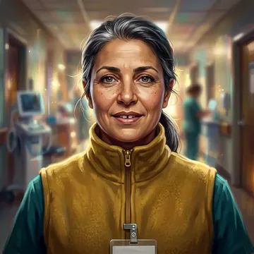 Ritratto di Fatine Amellal, un personaggio AI