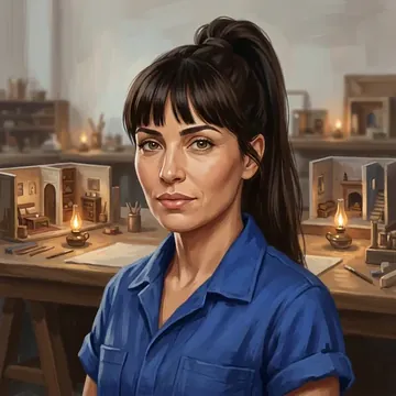 Portrait of Fatine Azel, an AI character
